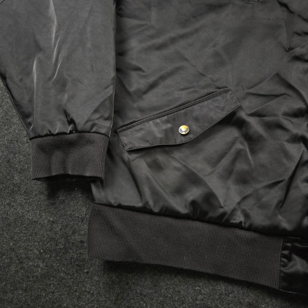 Adidas x Mark Gonzales Shmoo Bomber Jacket Black Gold Snap Front Men's 2XL - Picture 14 of 16